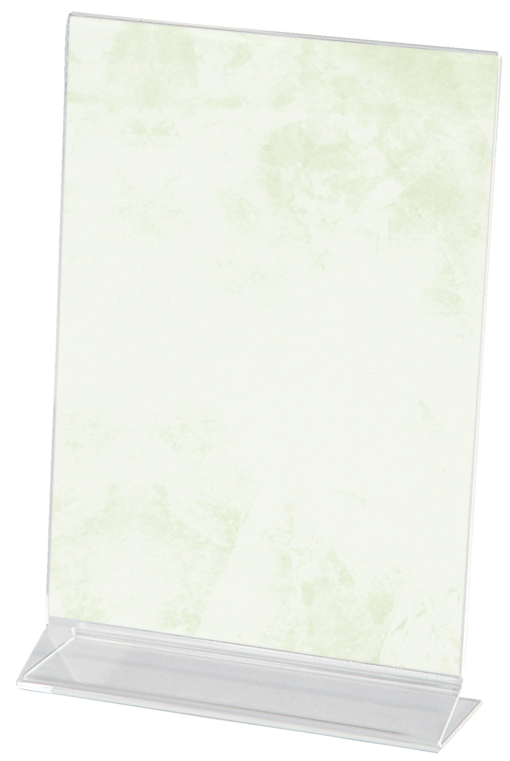 Acrylic table sign perpendicular rectangular - Restatrade